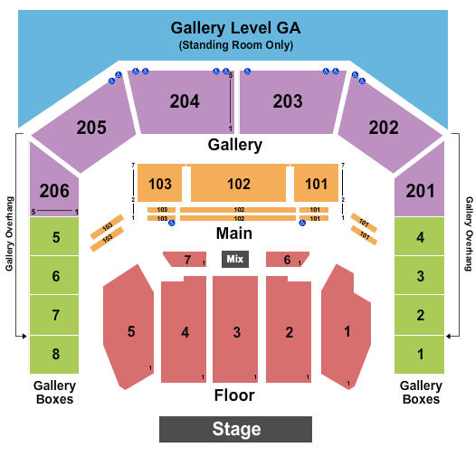 The Chelsea Billy Idol Seating Chart
